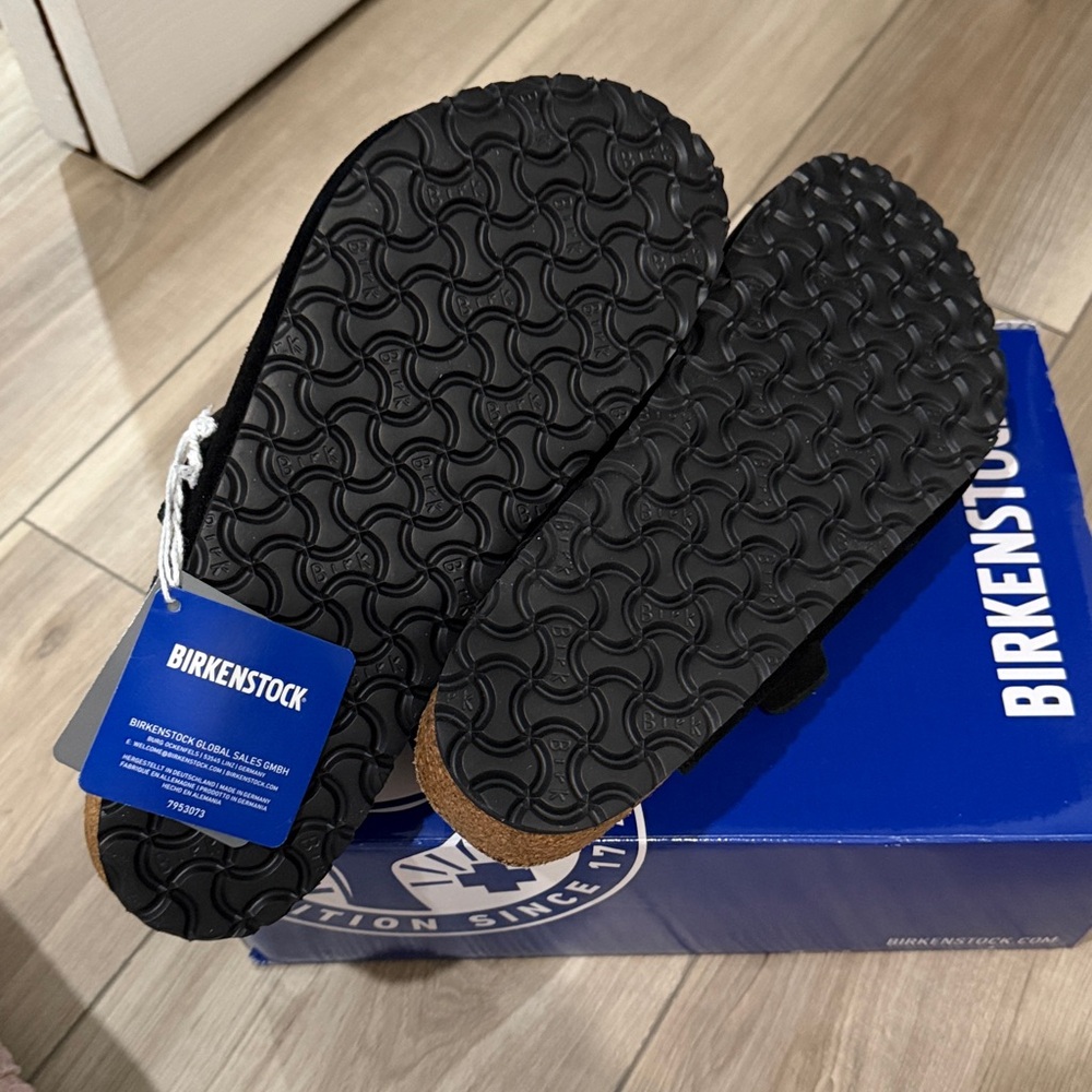 Birkenstock Boston Clog Men’s Black Suede - Picture 6 of 6